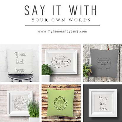 say it with your own words my home and yours your text here collection
