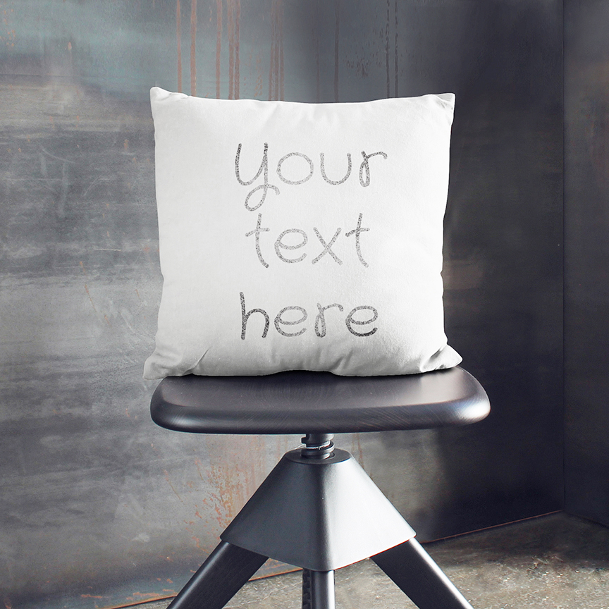 custom message cushion in high quality
