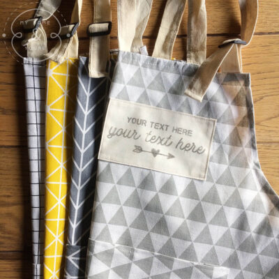 Custom-your-text-here-apron-handprinted-on-a-beautiful-trendy-apron