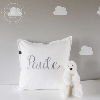 Christening name pillow add your own text