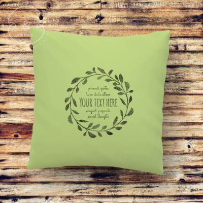 green-custom-message-pillow-with-leave-wreath-by-my-home-and-yours