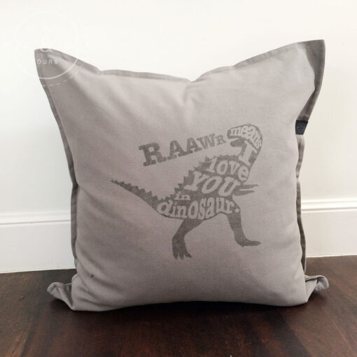 raaw-means-i-love-you-in-dinosaur-hand-printed-by-my-home-and-yours-on-a-quality-cotton-pillow
