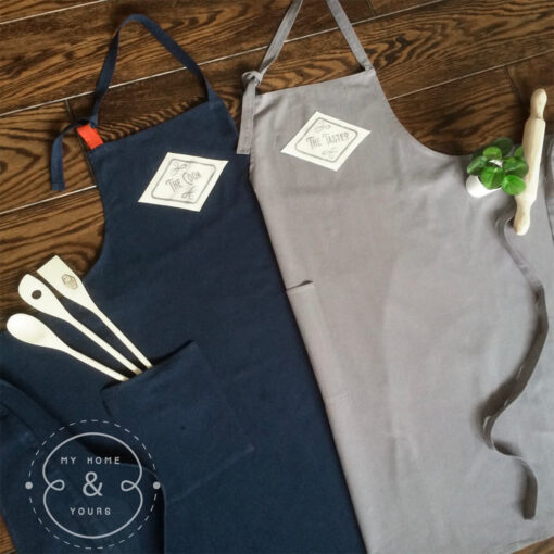 The cook and the Taster premium size aprons as ideal couple gift