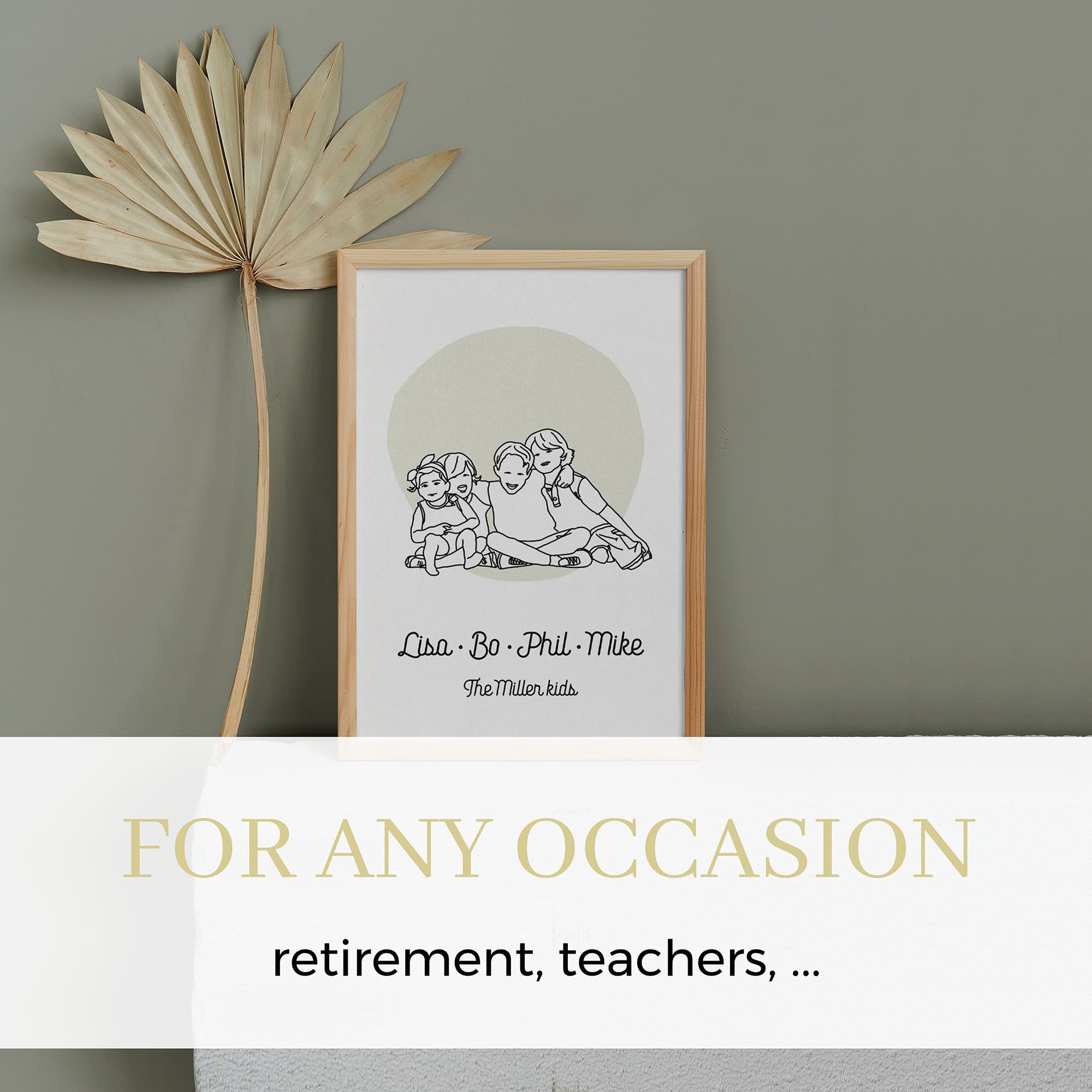 my home and yours custom gifts for any occasion with line portrait illustrations