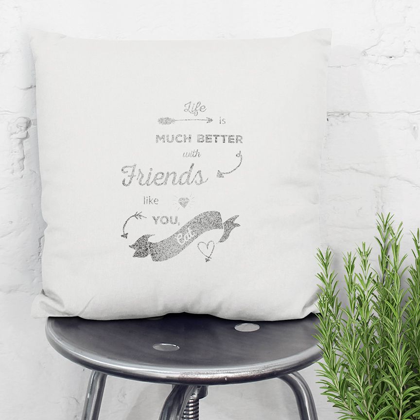 best friend quote gift custom cushion