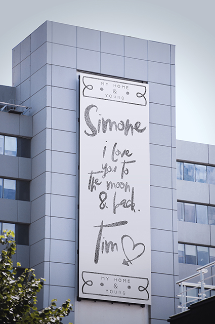 Valentines billboard